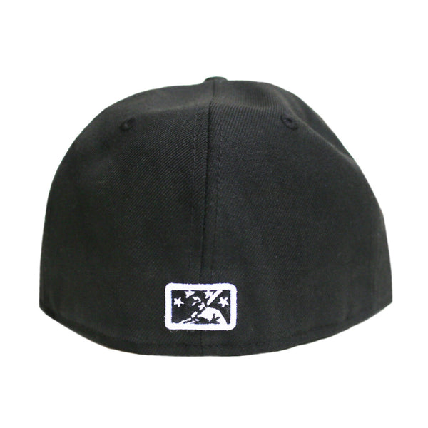 Durham Bulls Black Sox Black Fitted 5950 Cap